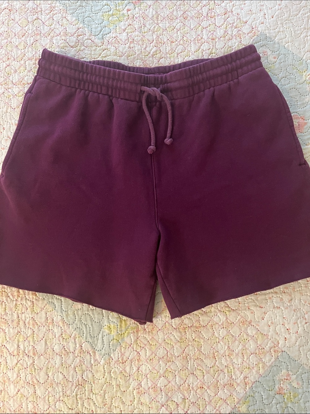 TNA Women's Plum Athletic Drawstring Shorts - TNA Cozy Boyfriend fit